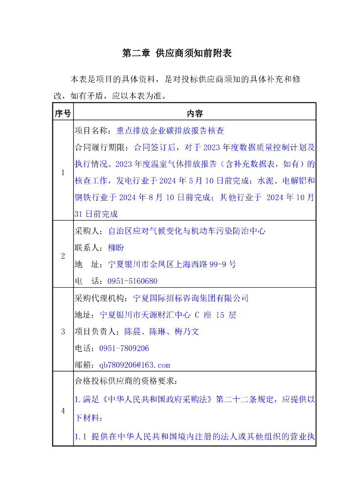 宁夏重点排放企业碳排放核查（1-4标段）_第8页
