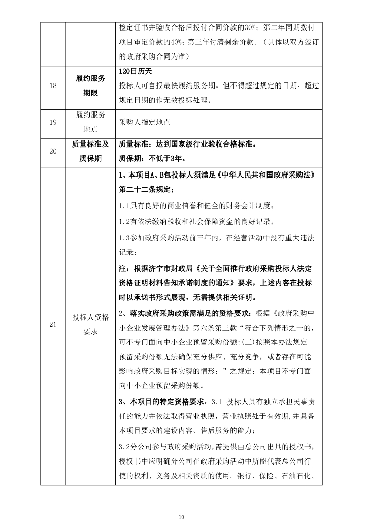 泗水县新型智慧城市多网融合项目（A）包_第10页