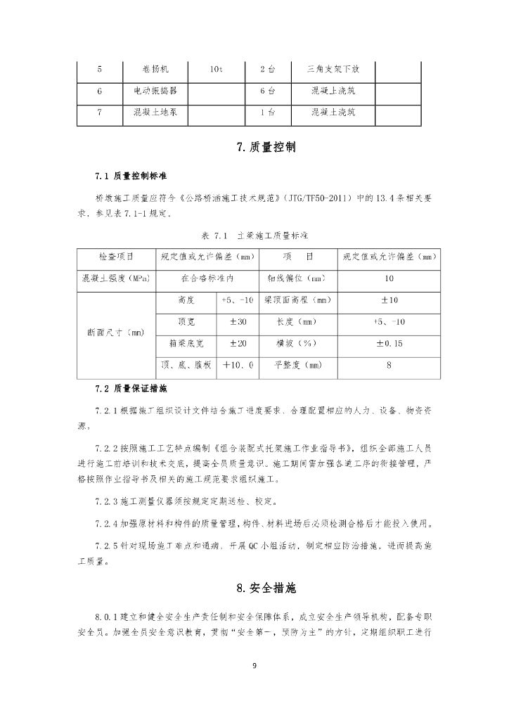 组合装配式托架悬浇桥梁0#1#块施工工法_第9页