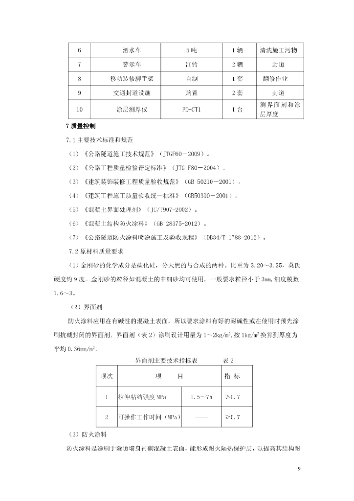 公路隧道墙身涂层机械化翻修施工工法16页_第9页