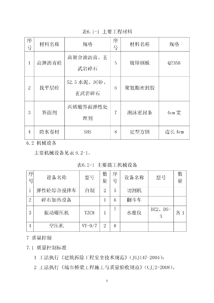 高架桥纵向拼宽弹性沥青砼伸缩缝施工工法_第8页
