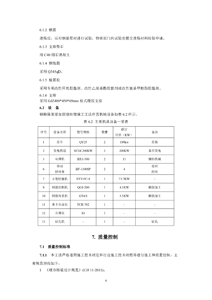钢抱箍盖梁加固独柱墩施工工法10页_第6页