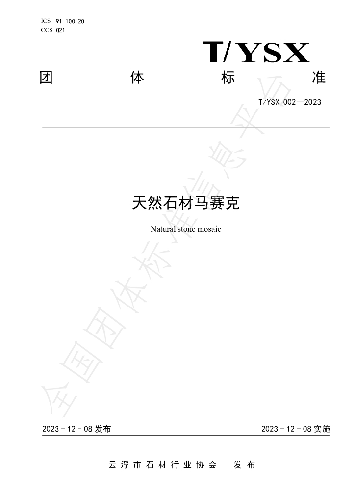T/YSX 002-2023 标准预览