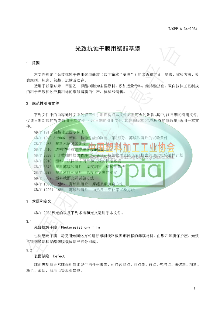 T/CPPIA 34-2024 标准预览