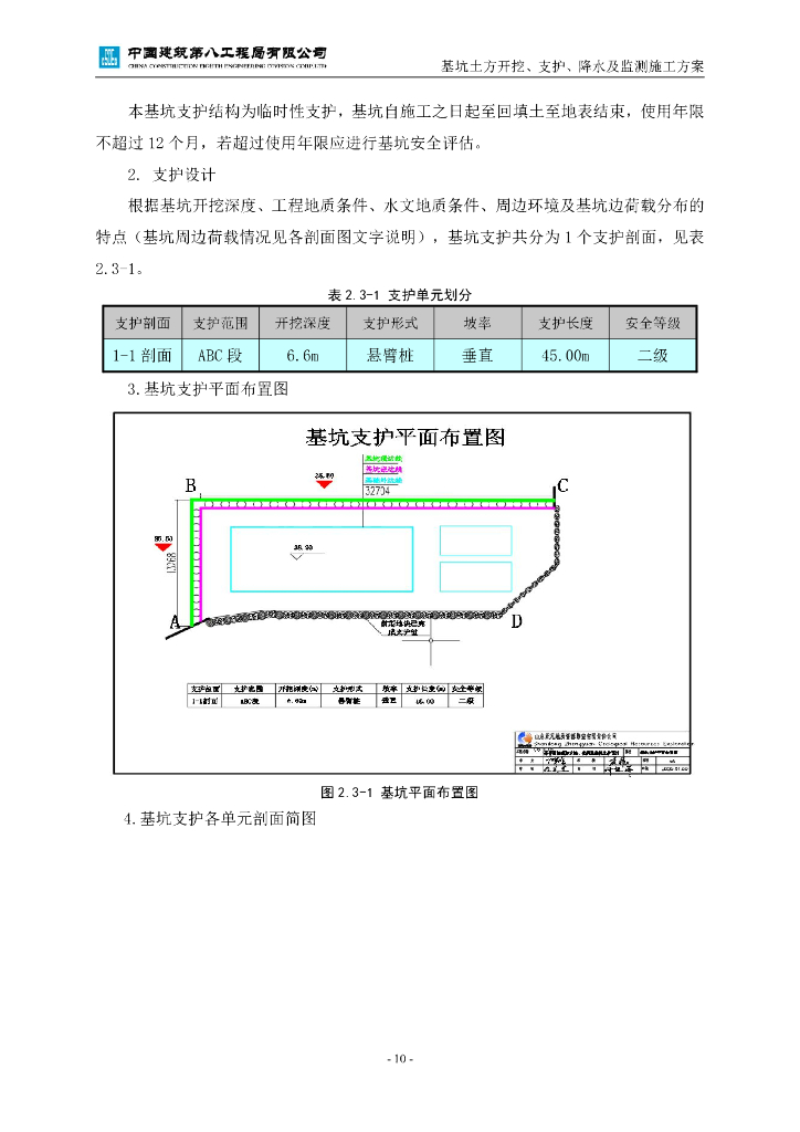 消防水池化粪池基坑开挖支护降水及监测方案_第10页