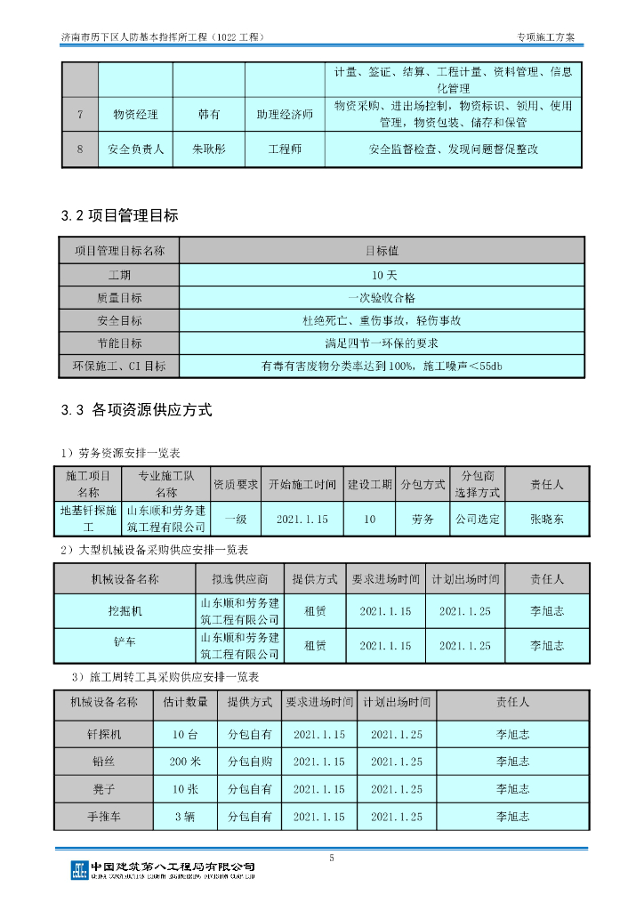 [济南]人防基本指挥所钎探施工方案2020_第7页