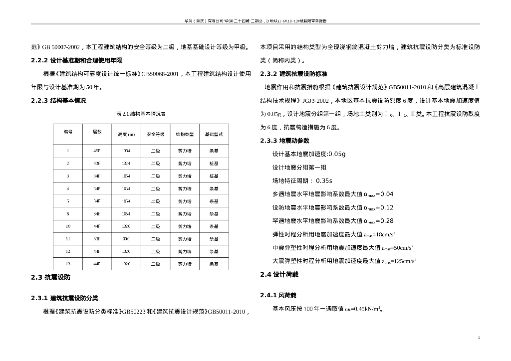 [重庆]住宅结构超限可行性论证报告（53P）_第9页