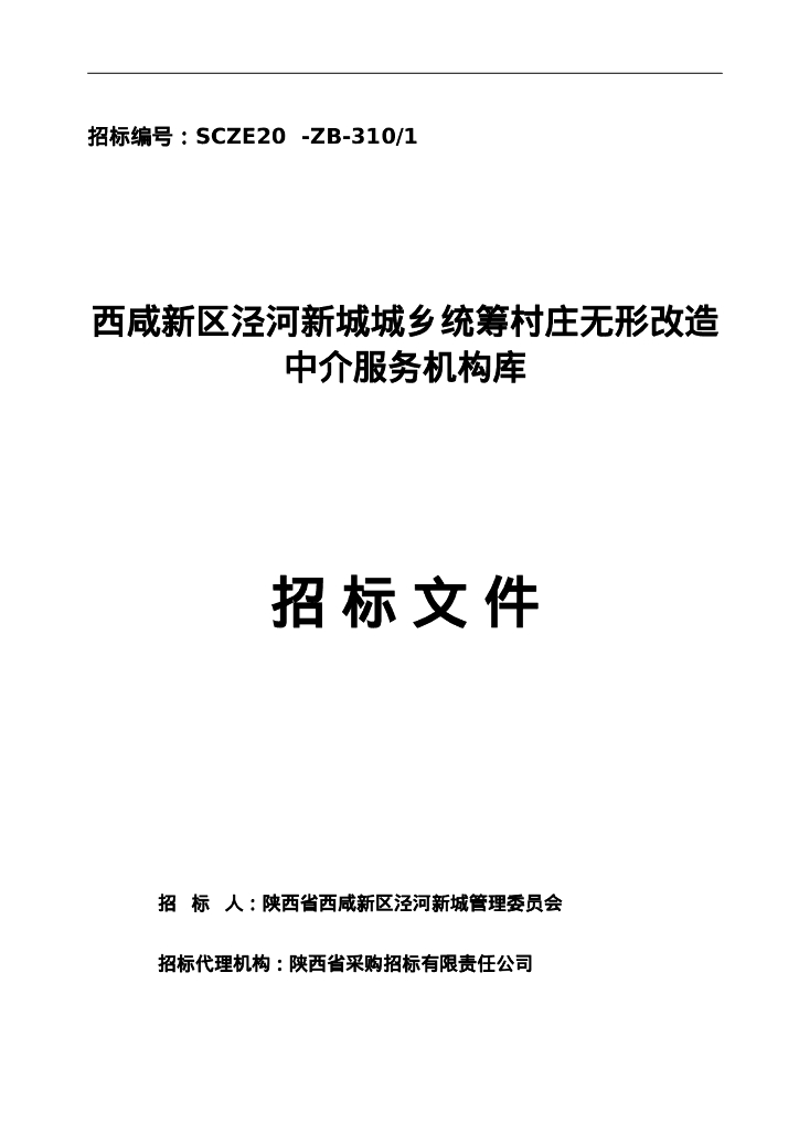 城乡统筹村庄无形改造中介服务机构库文件