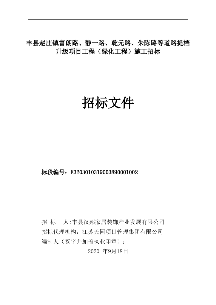 镇道路提档升级项目工程施工招标文件133p