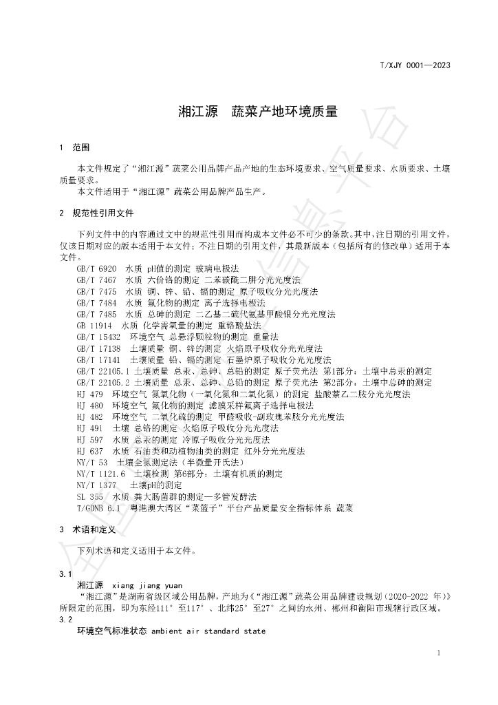 T/XJY 0001-2023 标准预览