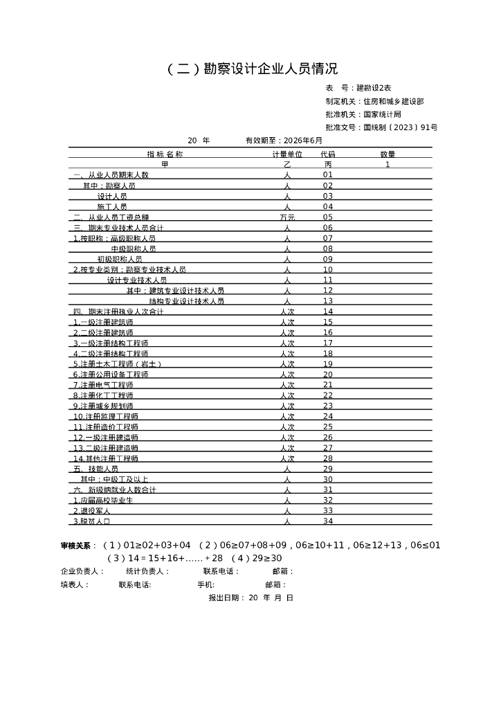 工程勘察设计统计调查制度（2023年）_第7页