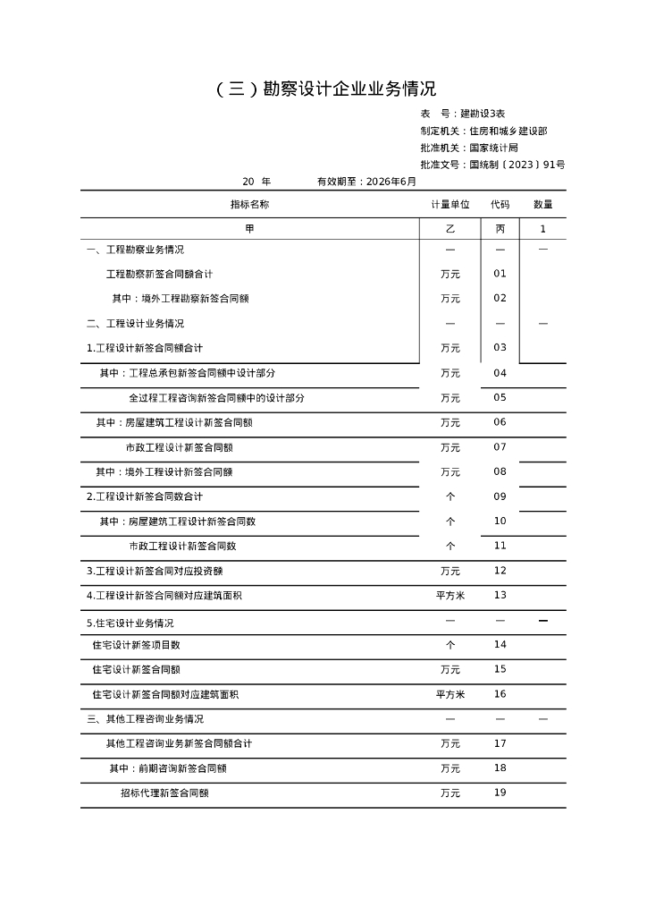 工程勘察设计统计调查制度（2023年）_第8页