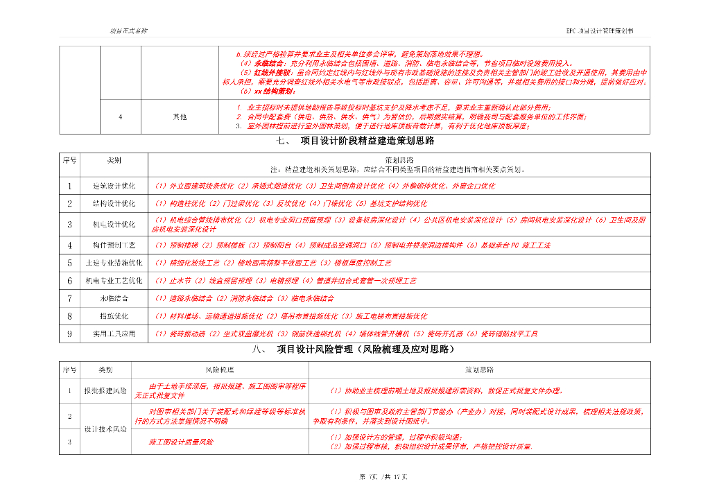 中建EPC项目设计管理策划书模板_第9页