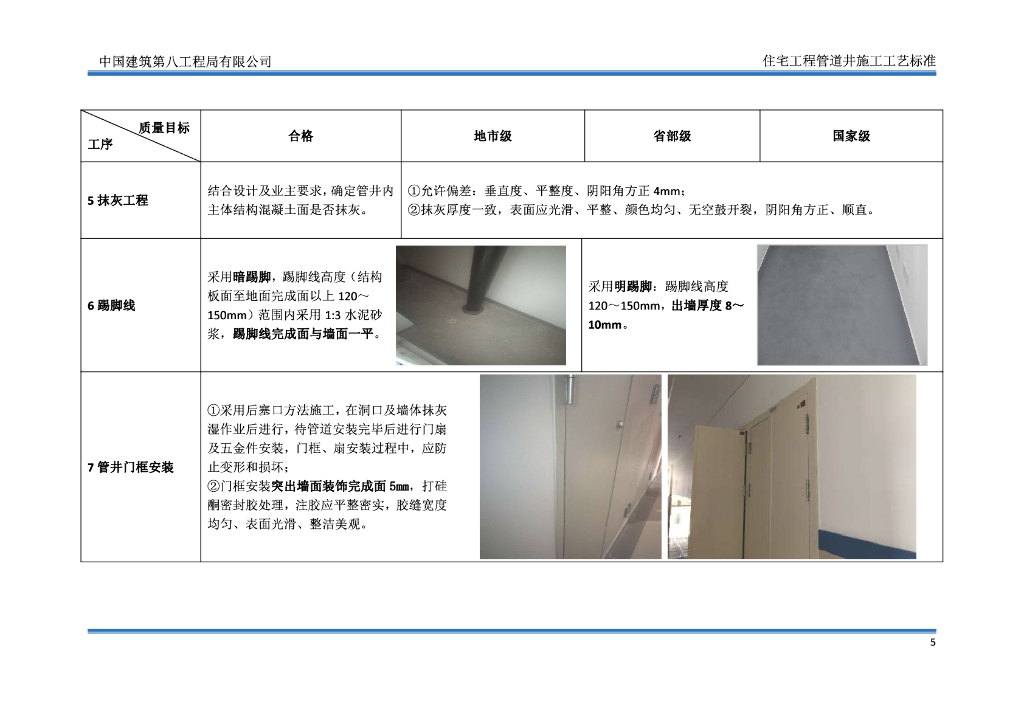 中建住宅工程管道井施工工艺标准（69页）_第8页
