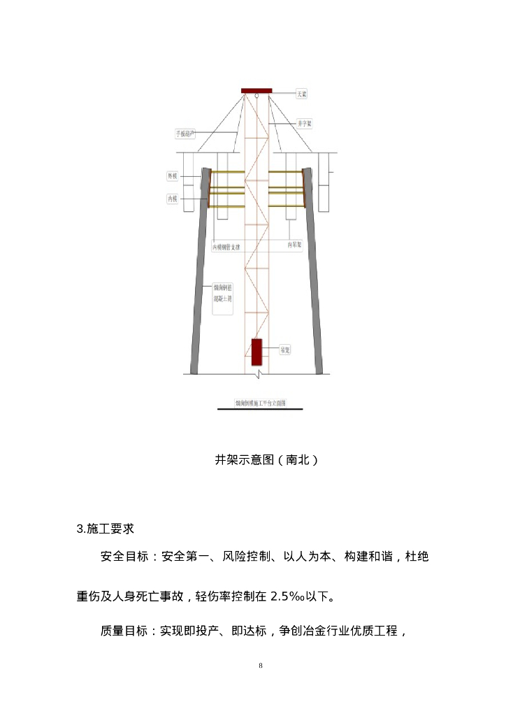 80m烟囱筒壁竖井架移模施工专项方案2022年_第8页