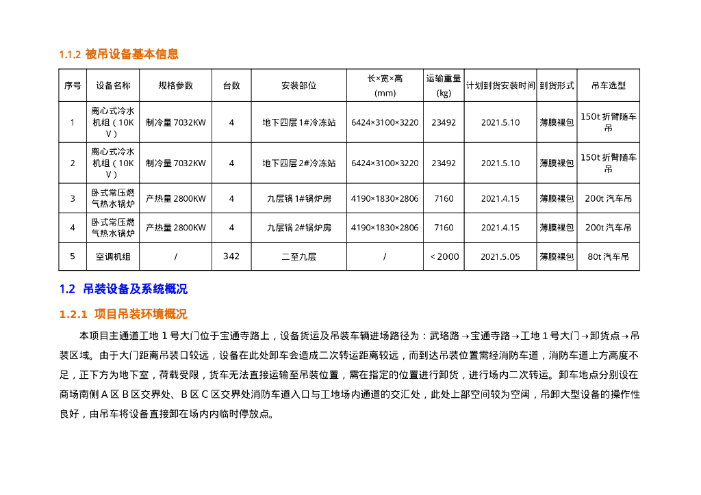广场项目大型设备吊装运输方案（2021年）_第8页