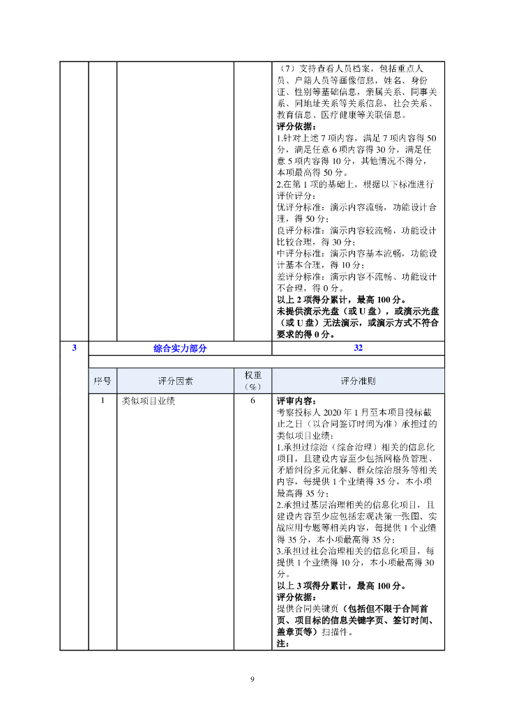 深圳市“平安南山”社会治理智能化平台项目招标文件_第9页