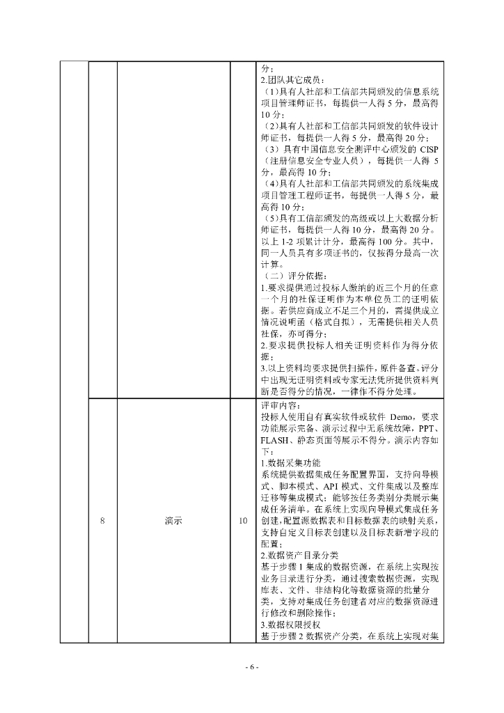 深圳市“一网统管”深治慧平台（2023）——大数据服务能力提升项目招标文件_第6页