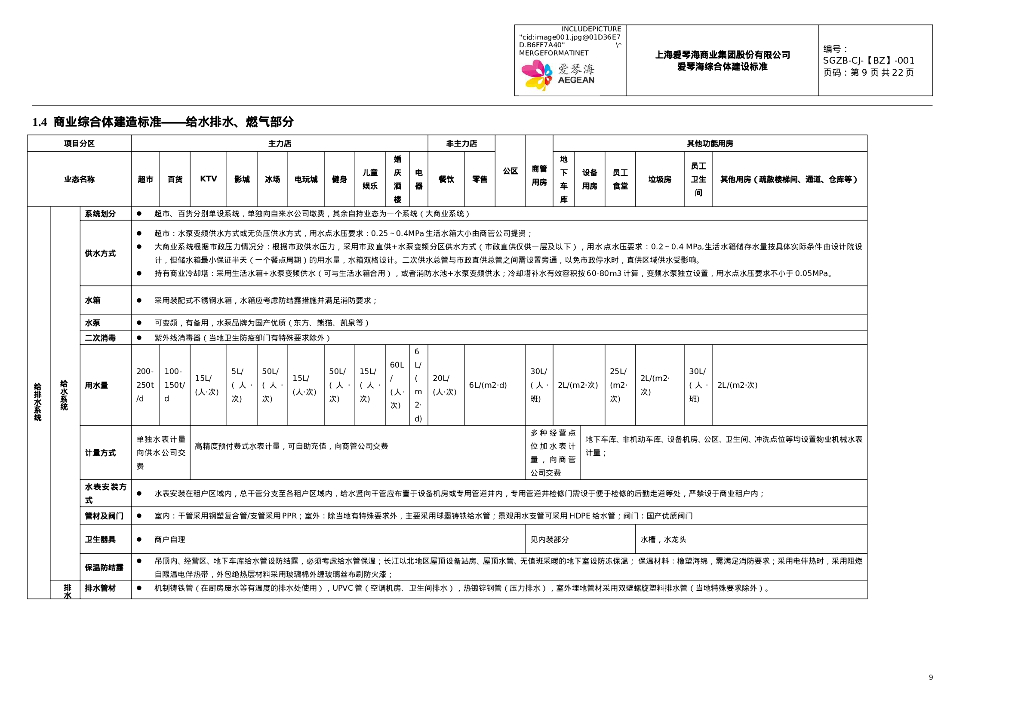 商业综合体建造标准（2021年）_第9页