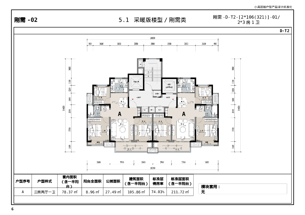 [徐州]小高层楼户型设计标准化及标准图册_第8页