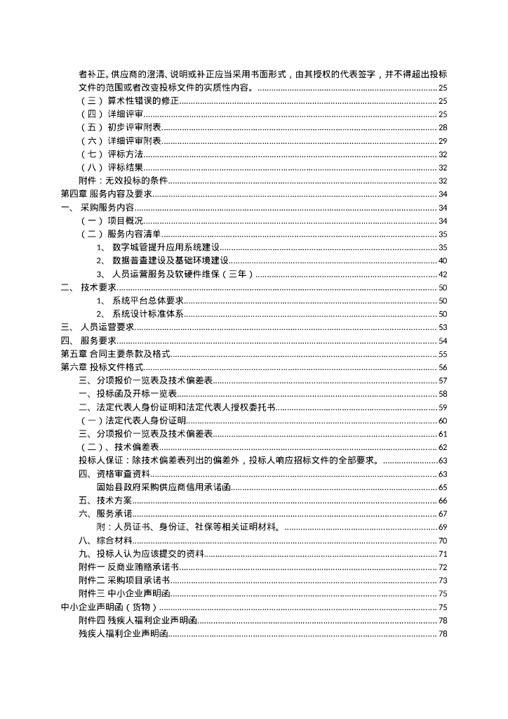 固始县数字城管网格化提升和新一轮运营服务项目招标文件_第6页