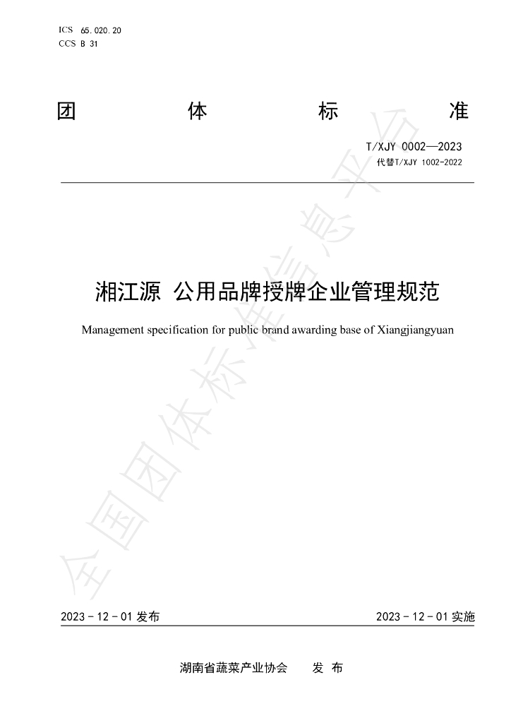 T/XJY 0002-2023 标准预览