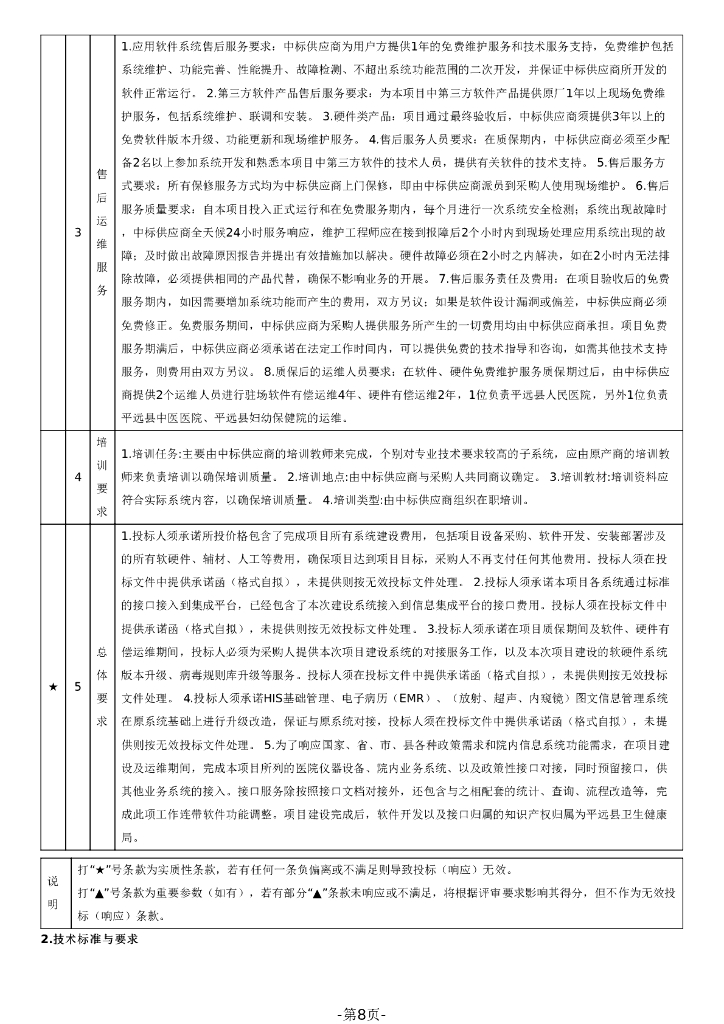 智慧医院-梅州市平远县智慧医疗项目招标文件_第8页