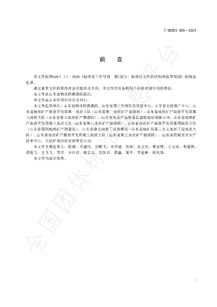 T/SDSES 005-2024 标准预览
