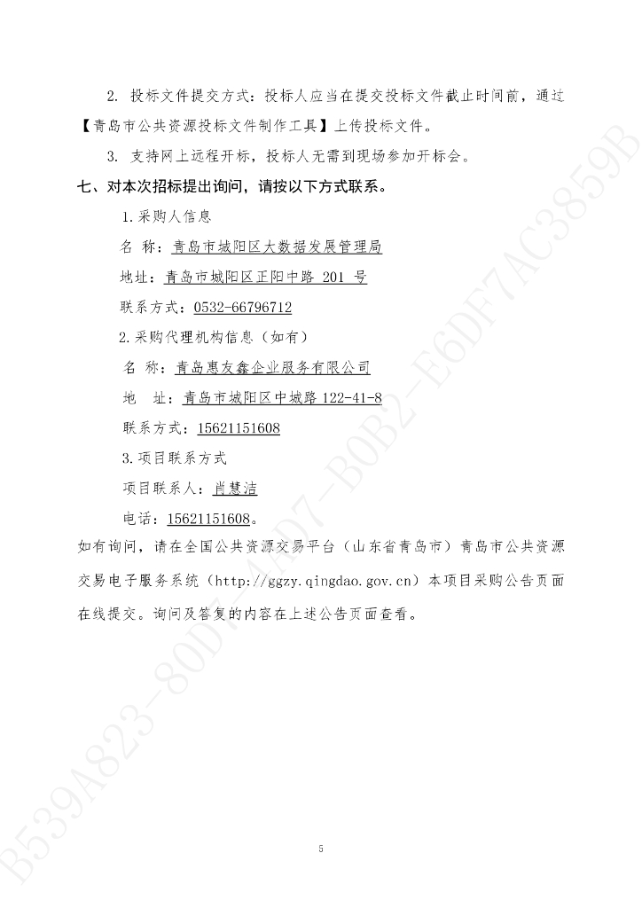 数字政府-青岛市城阳区2023年城阳区电子政务信息化服务项目招标文件_第6页