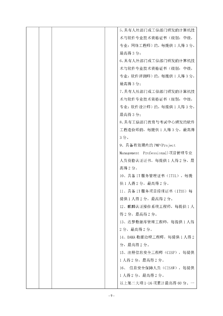 深圳市龙华区发展和改革局智慧发改系统项目招标文件_第9页