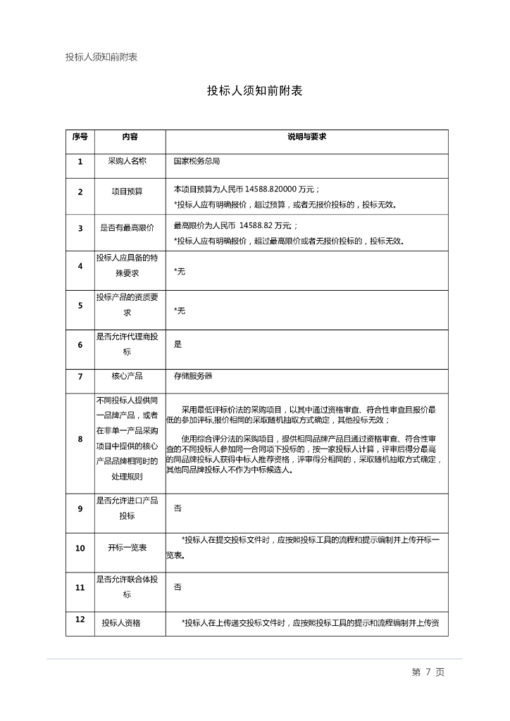 国家税务总局专有云硬件资源更新采购项目招标文件_第9页