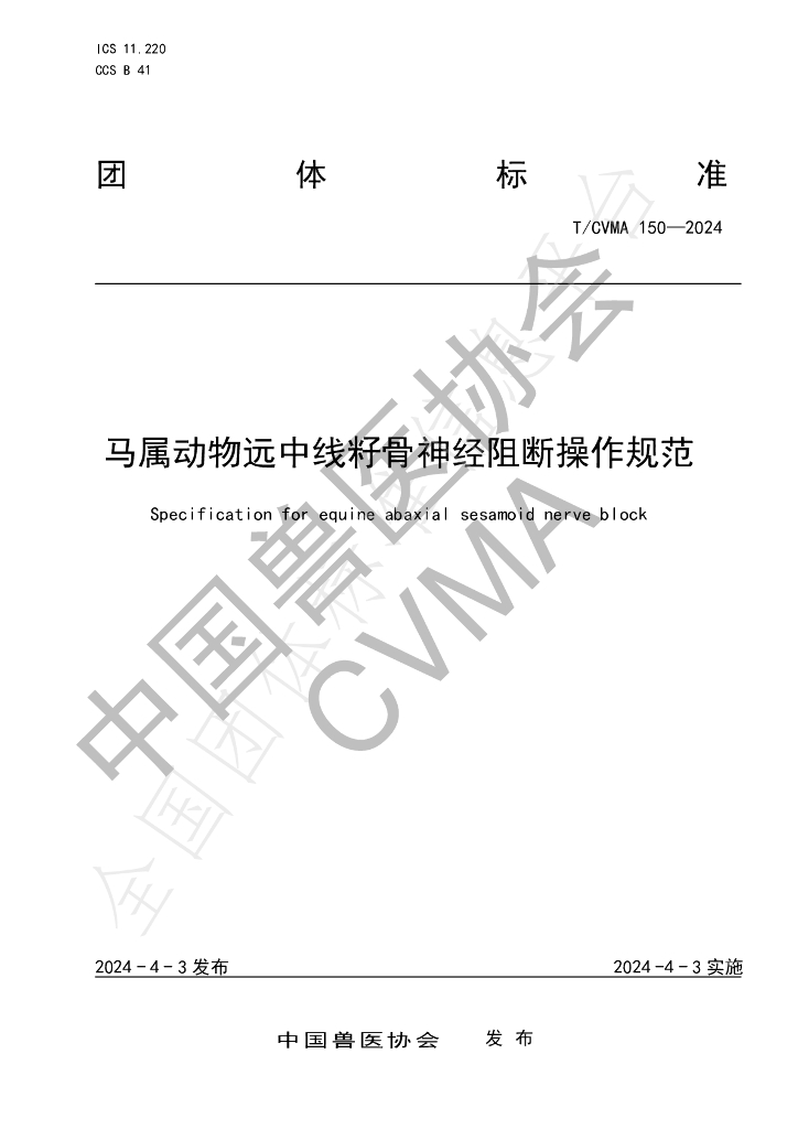 T/CVMA 150-2024 标准预览
