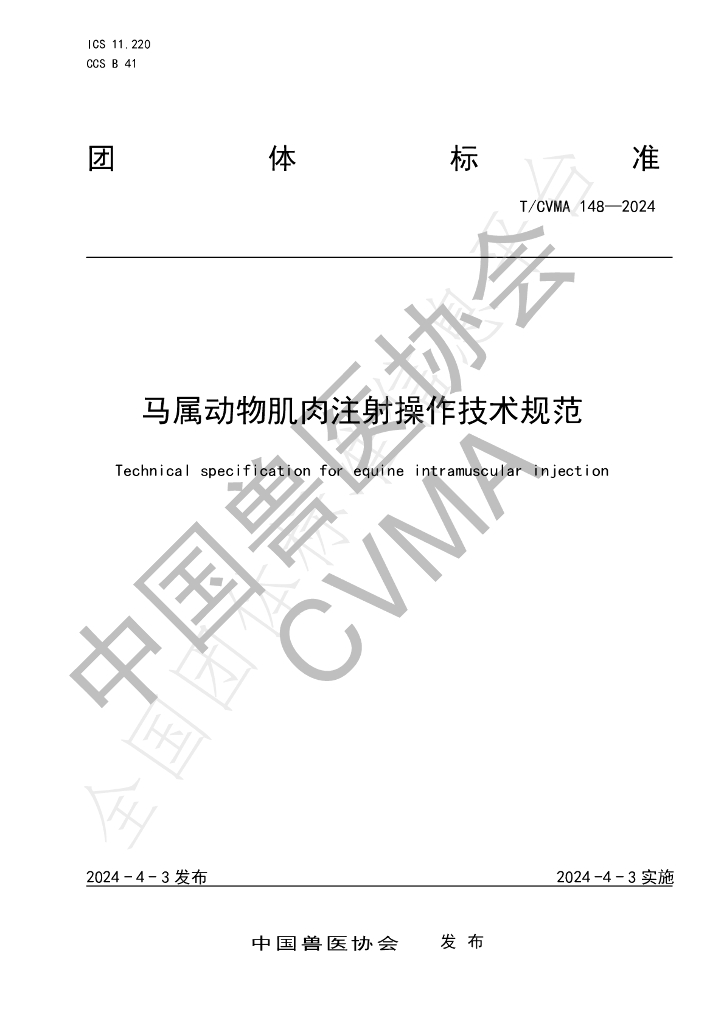 T/CVMA 148-2024 标准预览