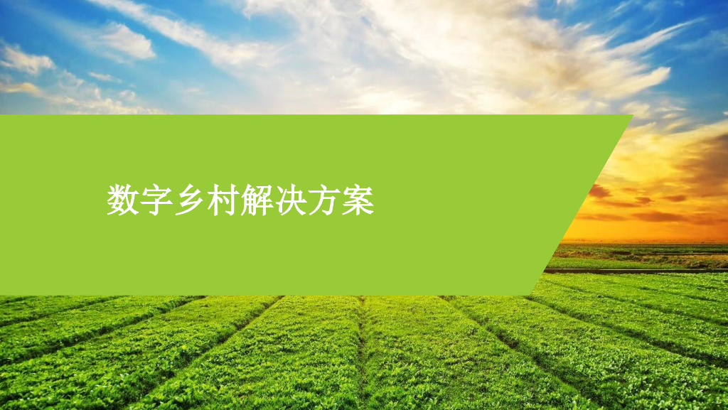 数字乡村解决方案