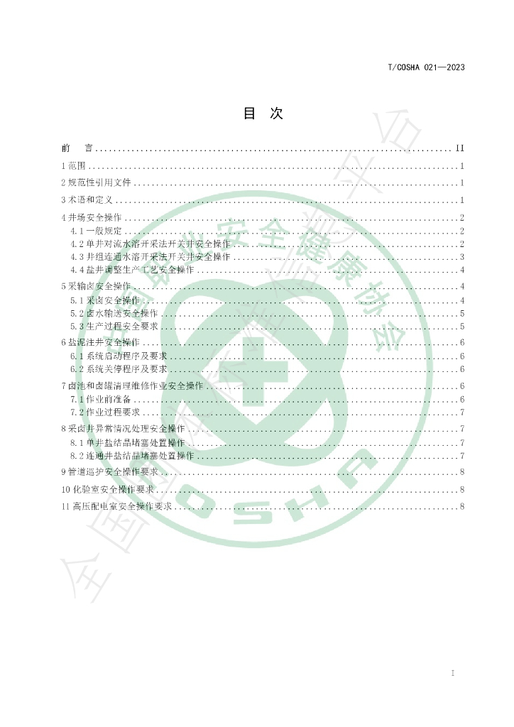 T/COSHA 021-2023 标准预览
