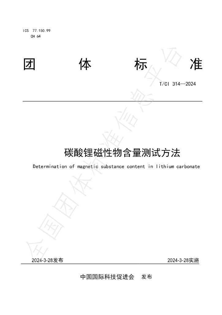 T/CI 314-2024 标准预览
