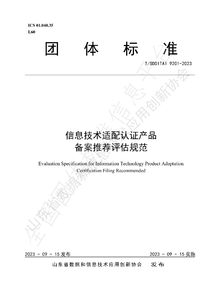 T/SDDITAI 9201-2023 标准预览