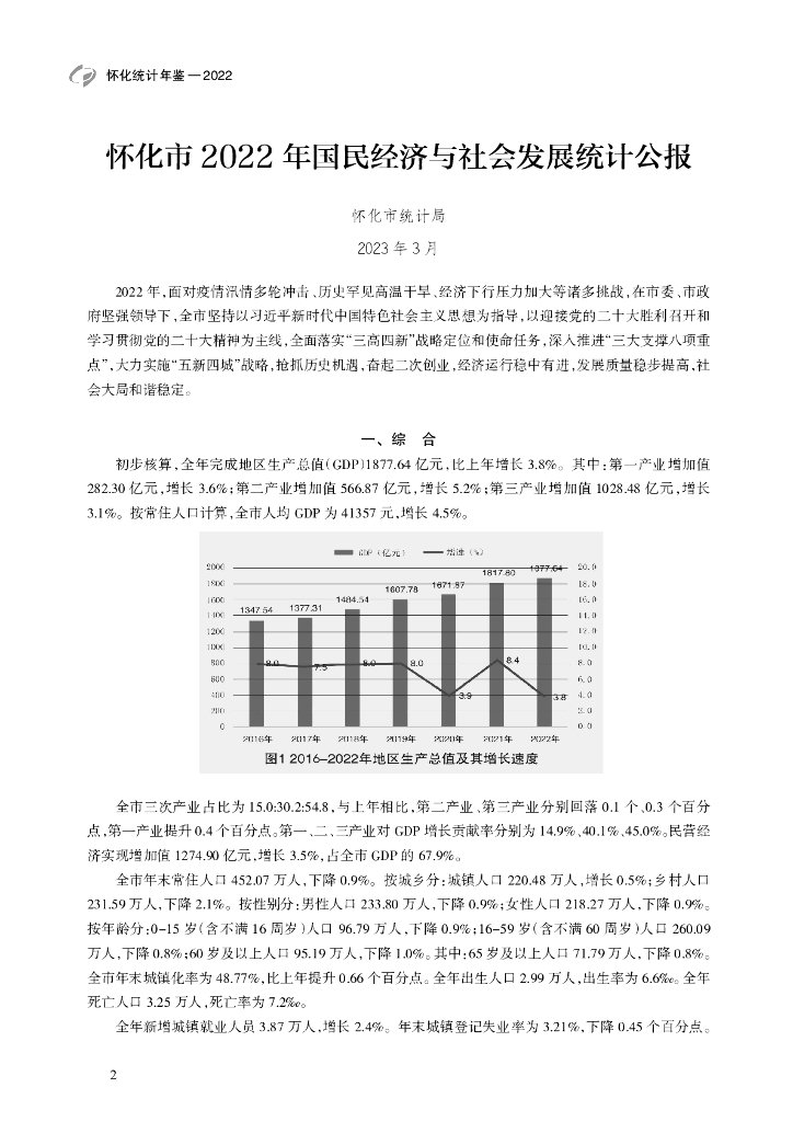 怀化统计年鉴2023年_第10页