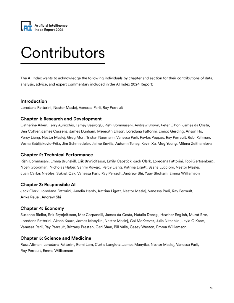 斯坦福大学：2024年人工智能指数报告（英文版）_第10页