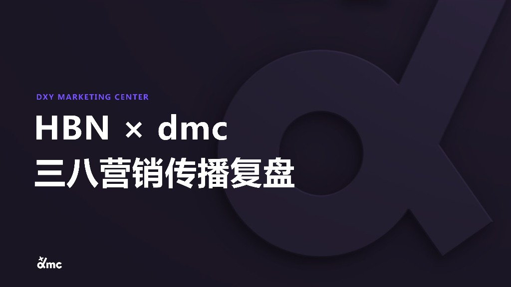 HBN×dmc三八营销传播复盘