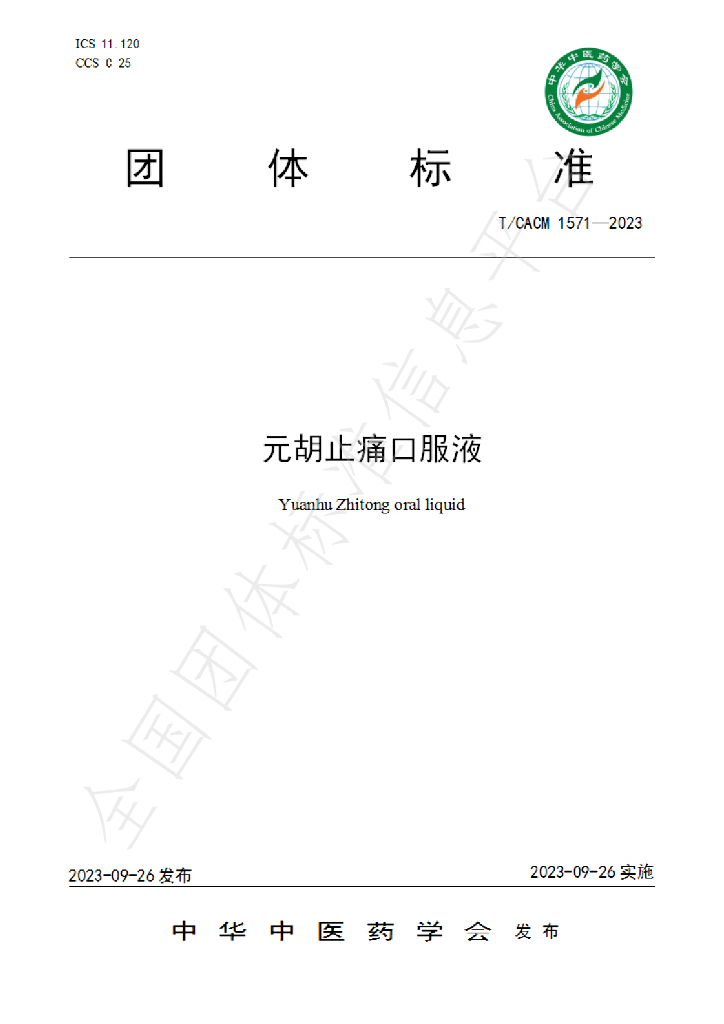 T/CACM 1541-2023 标准预览