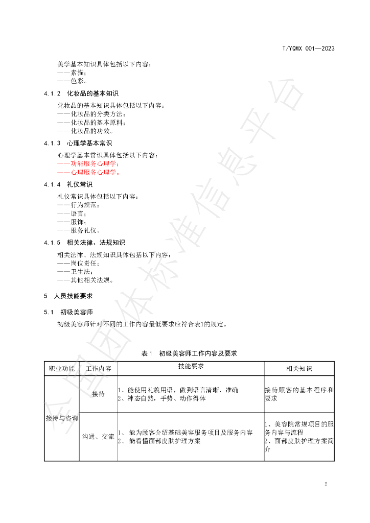 T/YQMX 001-2023 标准预览