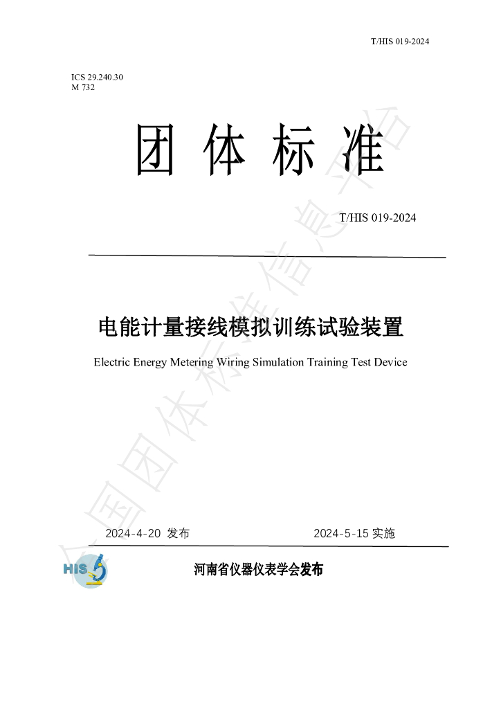 T/HIS 19-2024 标准预览