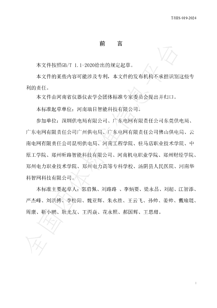 T/HIS 19-2024 标准预览