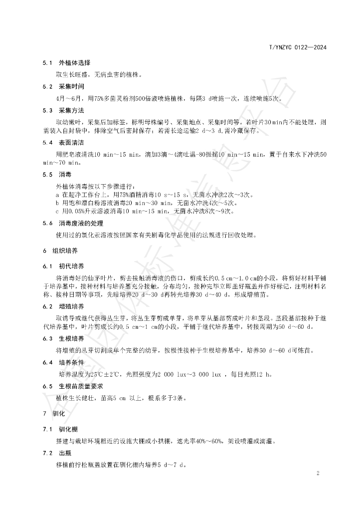 T/YNZYC 0122-2024 标准预览
