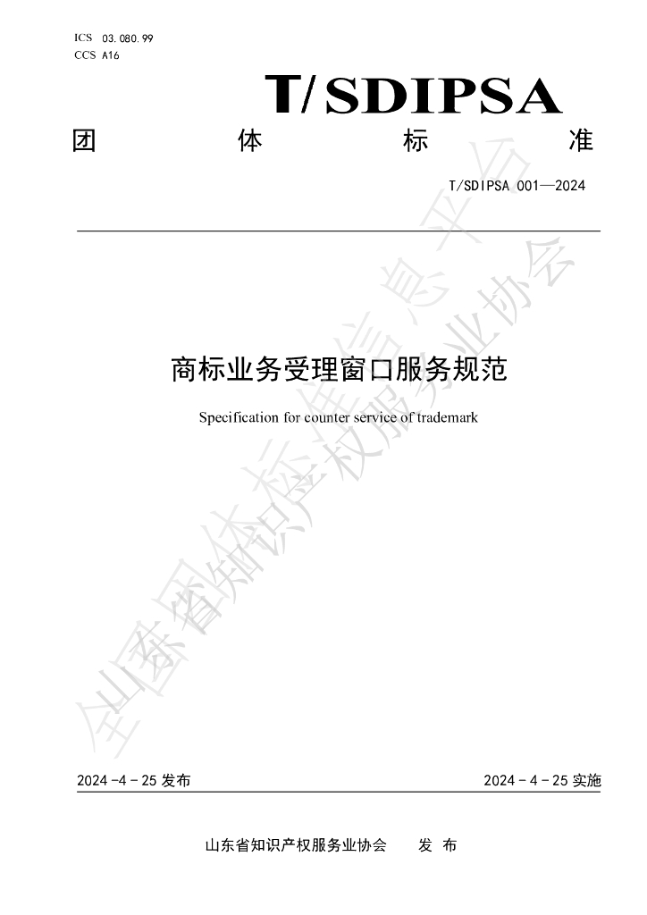 T/SDIPSA 001-2024 标准预览