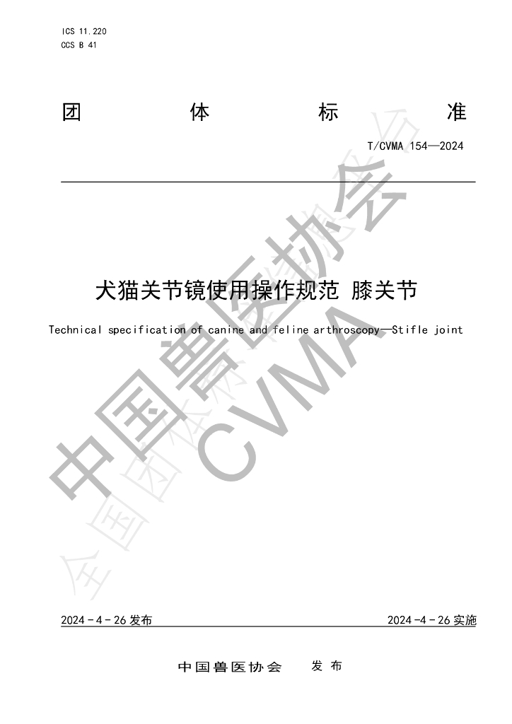T/CVMA 154-2024 标准预览