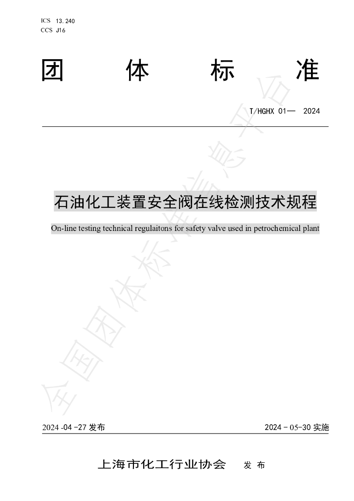 T/HGHX 01-2024 标准预览