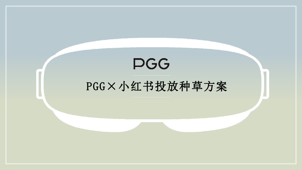 PGG×小红书投放种草方案