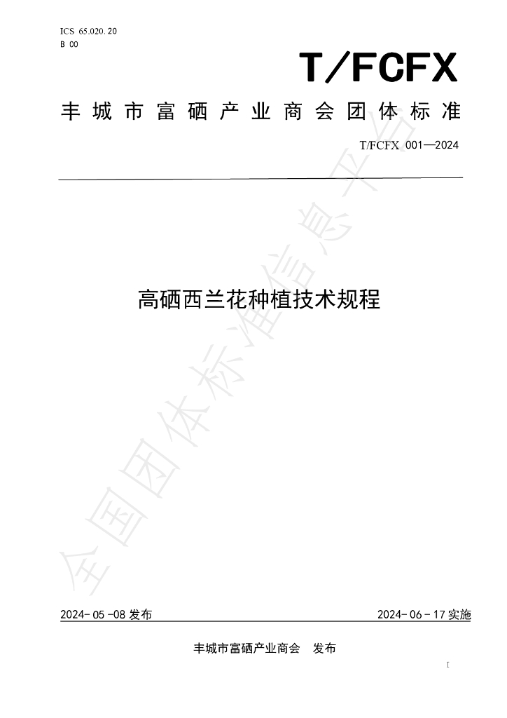 T/FCFX 001-2024 标准预览